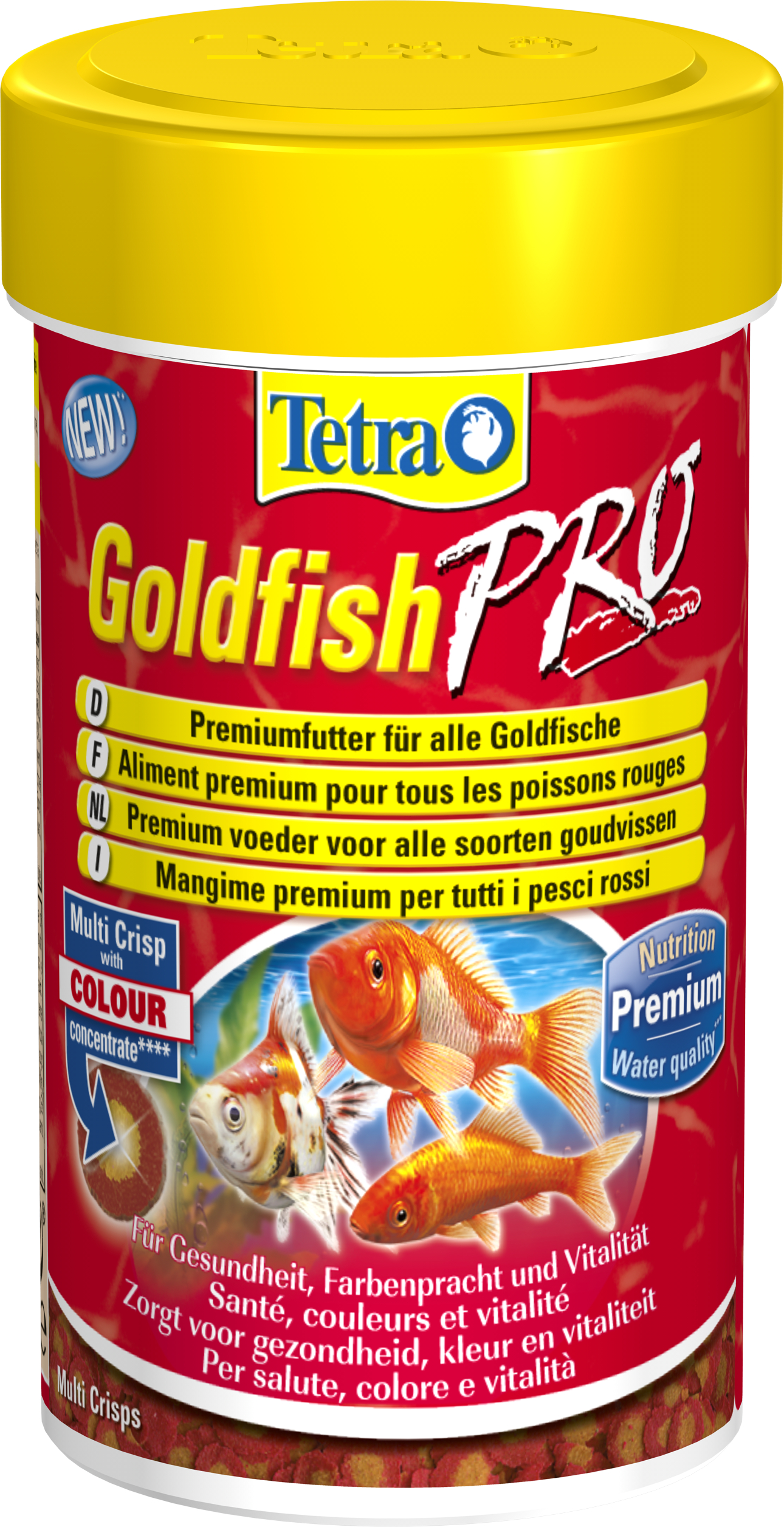 Tetra Goldfish Pro, Hauptfutter-Chips, in 100 und 250 ml